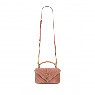 YSL COLLEGE MINI IN SUEDE 7794301U8275922 (20*13*3cm)